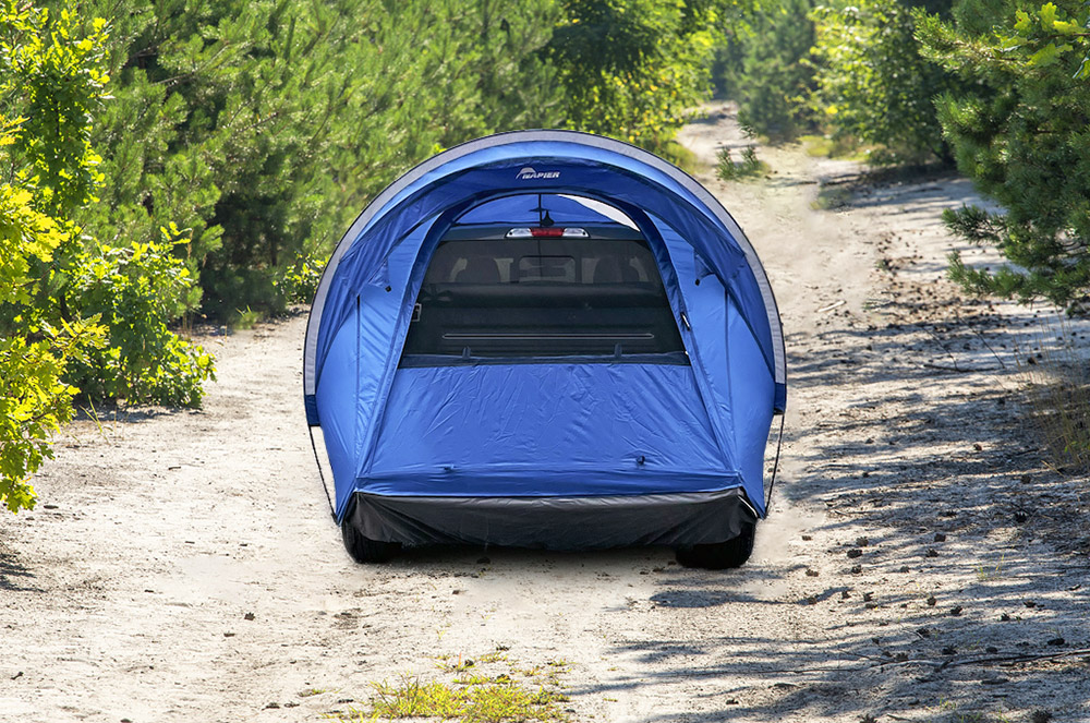 Rear view of Maverick Truck Tent by Napier
