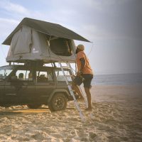 Roof top tent, canvas tent, roof top camping, car camping